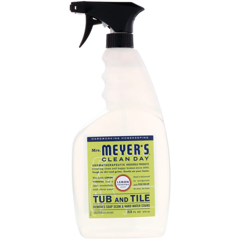 Mrs. Meyers Clean Day, Tub and Tile, Lemon Verbena Scent, 33 fl oz (976 ml)
