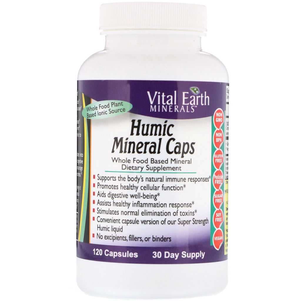 Vital Earth Minerals, Humic Mineral Caps, 120 Capsules