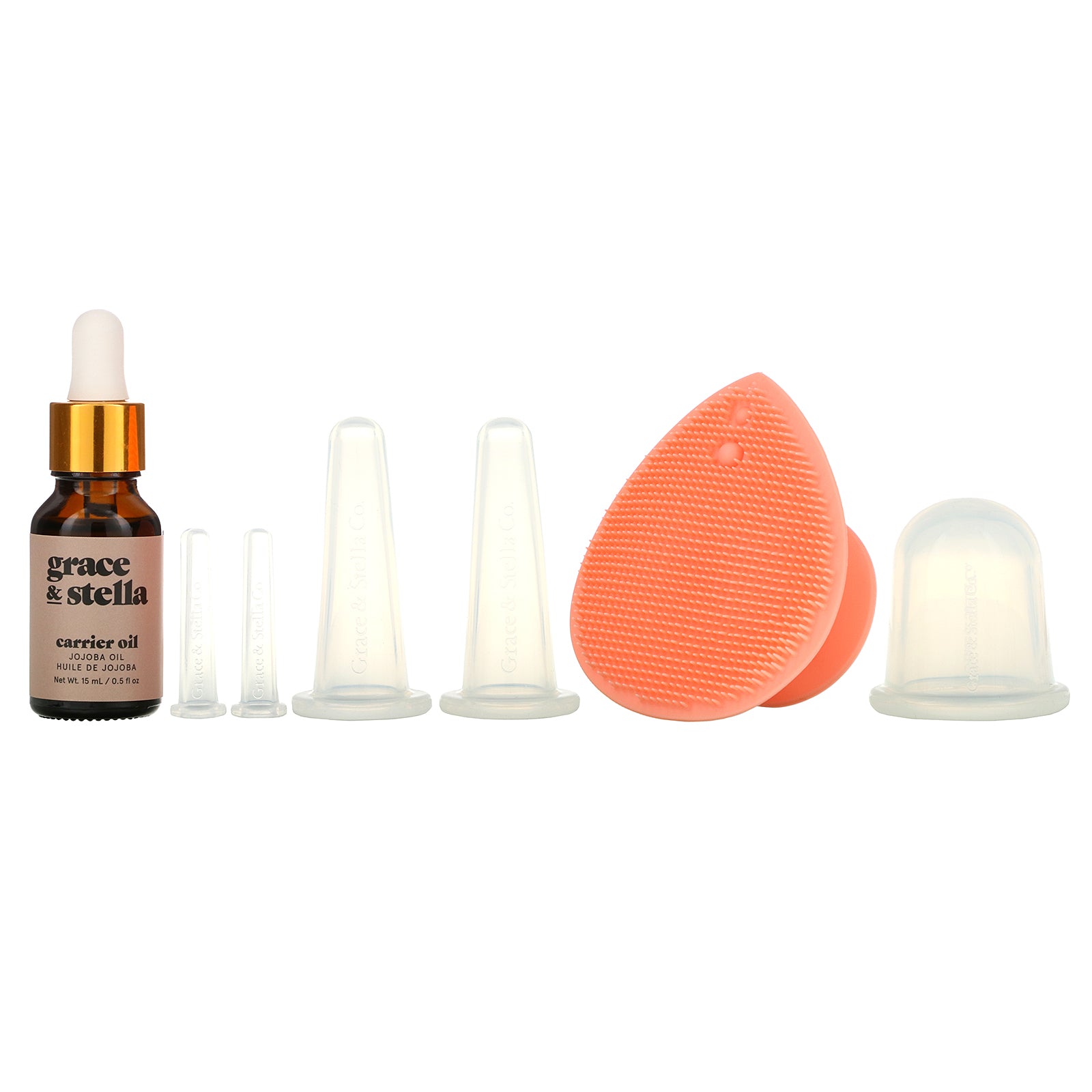 Grace & Stella, Facial Cupping Set, 0.36 lbs