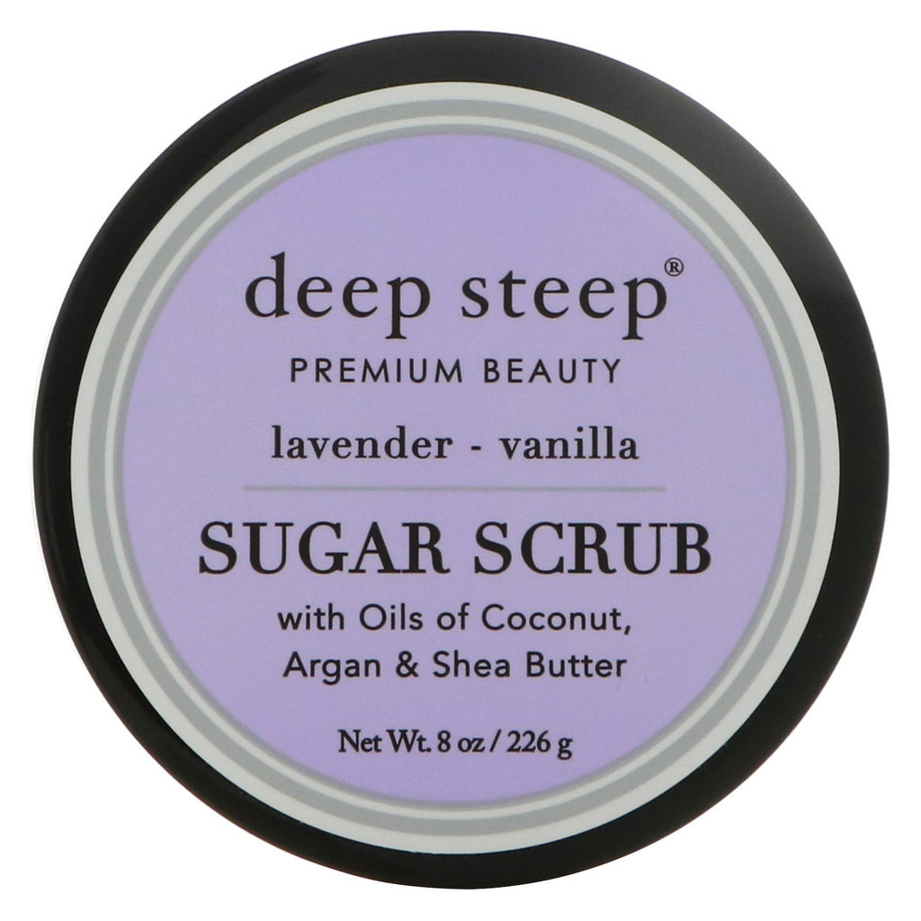 Deep Steep, Sugar Scrub, Lavender - Vanilla, 8 oz (226 g)