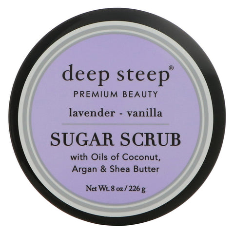 Deep Steep, Sugar Scrub, Lavender - Vanilla, 8 oz (226 g)
