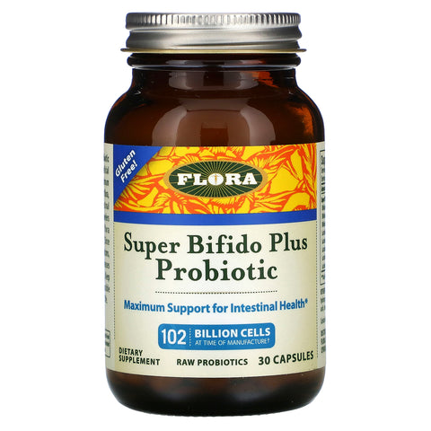 Flora, Super Bifido Plus Probiotic, 102 Billion Cells, 30 Capsules