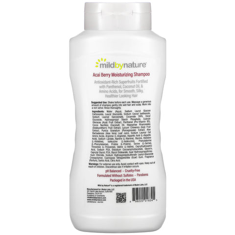 Mild By Nature,  Acai Berry Moisturizing Shampoo, 16 fl oz (473 ml)