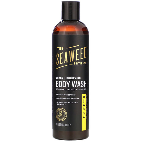 The Seaweed Bath Co., Detox Purifying Body Wash, Enlighten, Lemongrass & Grapefruit, 12 fl oz (354 ml)