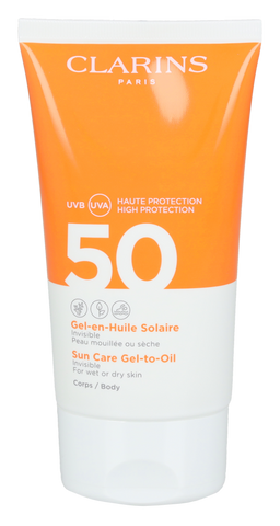 Clarins Invisible Sun Care Gel-To-Oil Body SPF50 150 ml