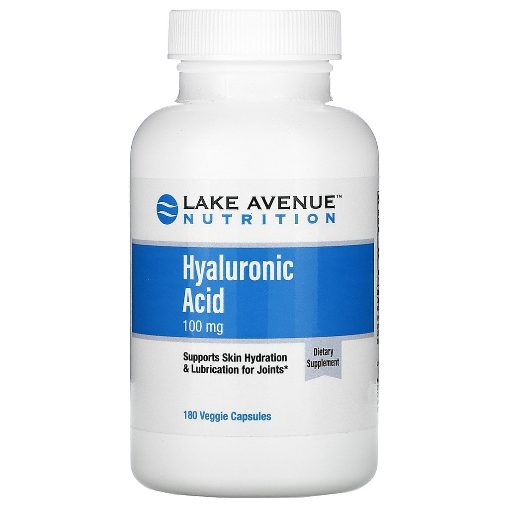 Lake Avenue Nutrition, Hyaluronic Acid, 100 mg, 180 Veggie Capsules