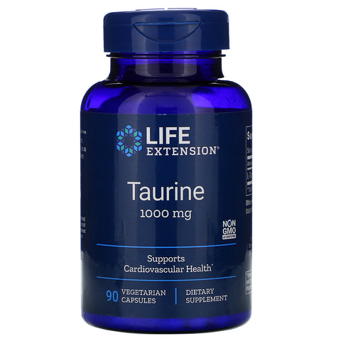 Life Extension, Taurine, 1,000 mg, 90 Vegetarian Capsules