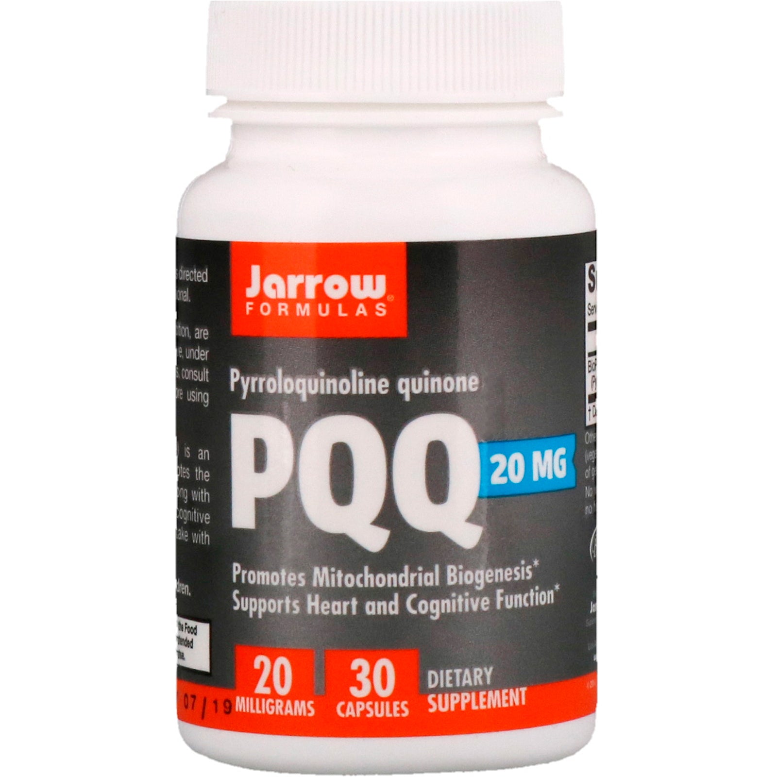 Jarrow Formulas, PQQ (Pyrroloquinoline Quinone), 20 mg, 30 Capsules