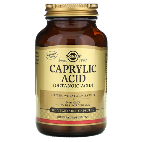Solgar, Caprylic Acid, 100 Vegetable Capsules