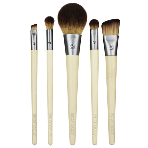 EcoTools, Start The Day Beautifully Brush Set, 5 Piece Set & Storage Tray