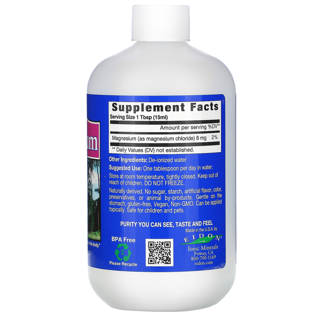 Eidon Mineral Supplements, Magnesium, 18 oz (533 ml)