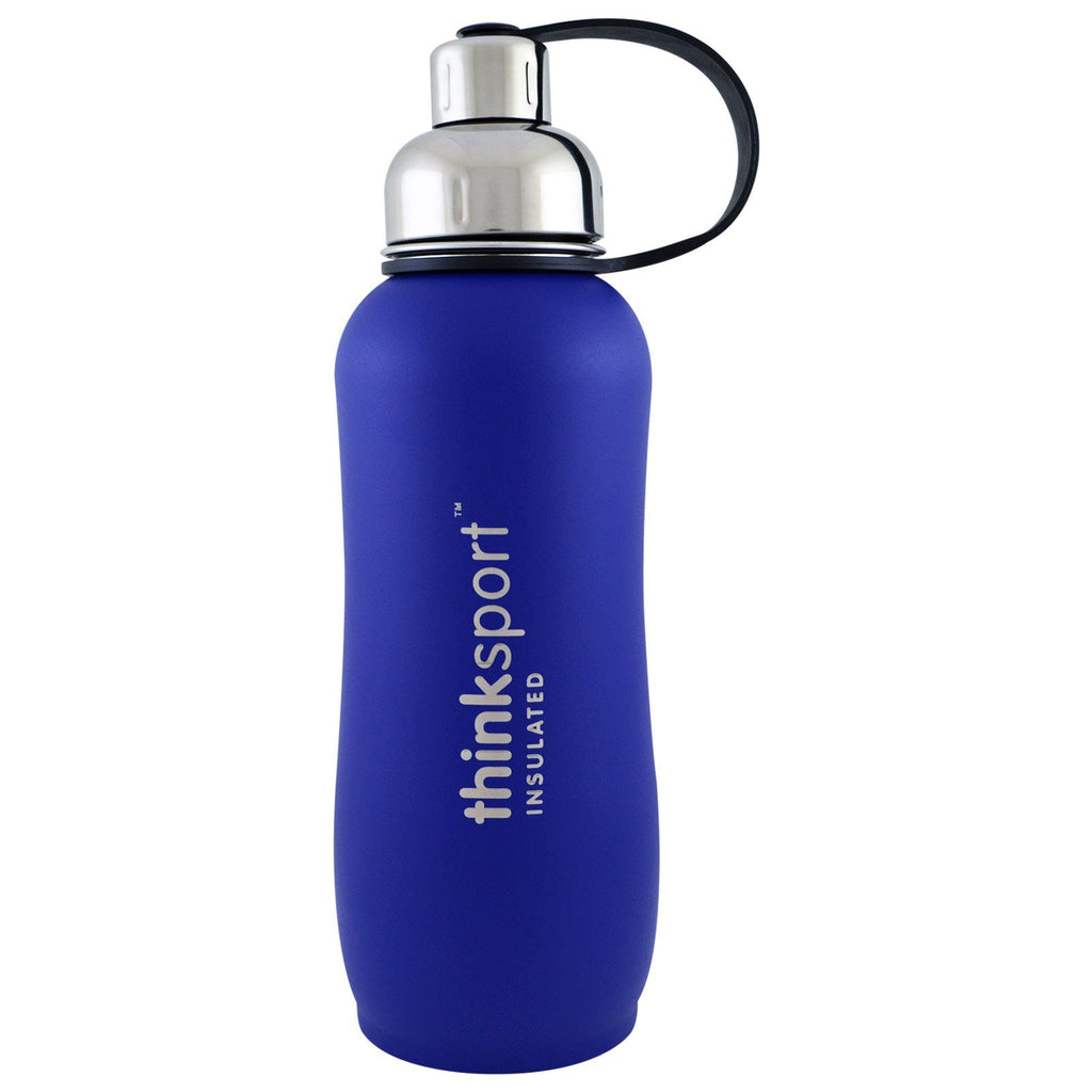 Think, Thinksport, Insulated Sports Bottle, Blue, 25 oz (750ml)