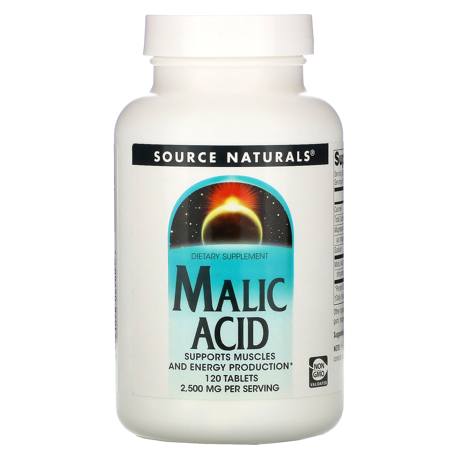 Source Naturals, Malic Acid, 2,500 mg , 120 Tablets