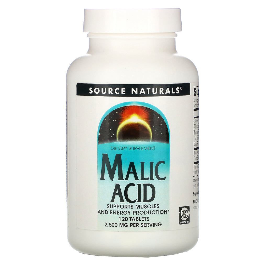 Source Naturals, Malic Acid, 2,500 mg , 120 Tablets