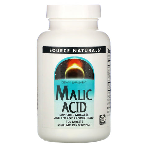 Source Naturals, Malic Acid, 2,500 mg , 120 Tablets