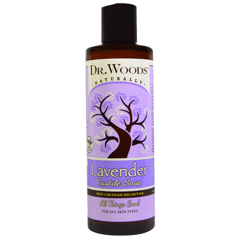 Dr. Woods, Lavender Castile Soap with Fair Trade Shea Butter, 8 fl oz (236 ml)
