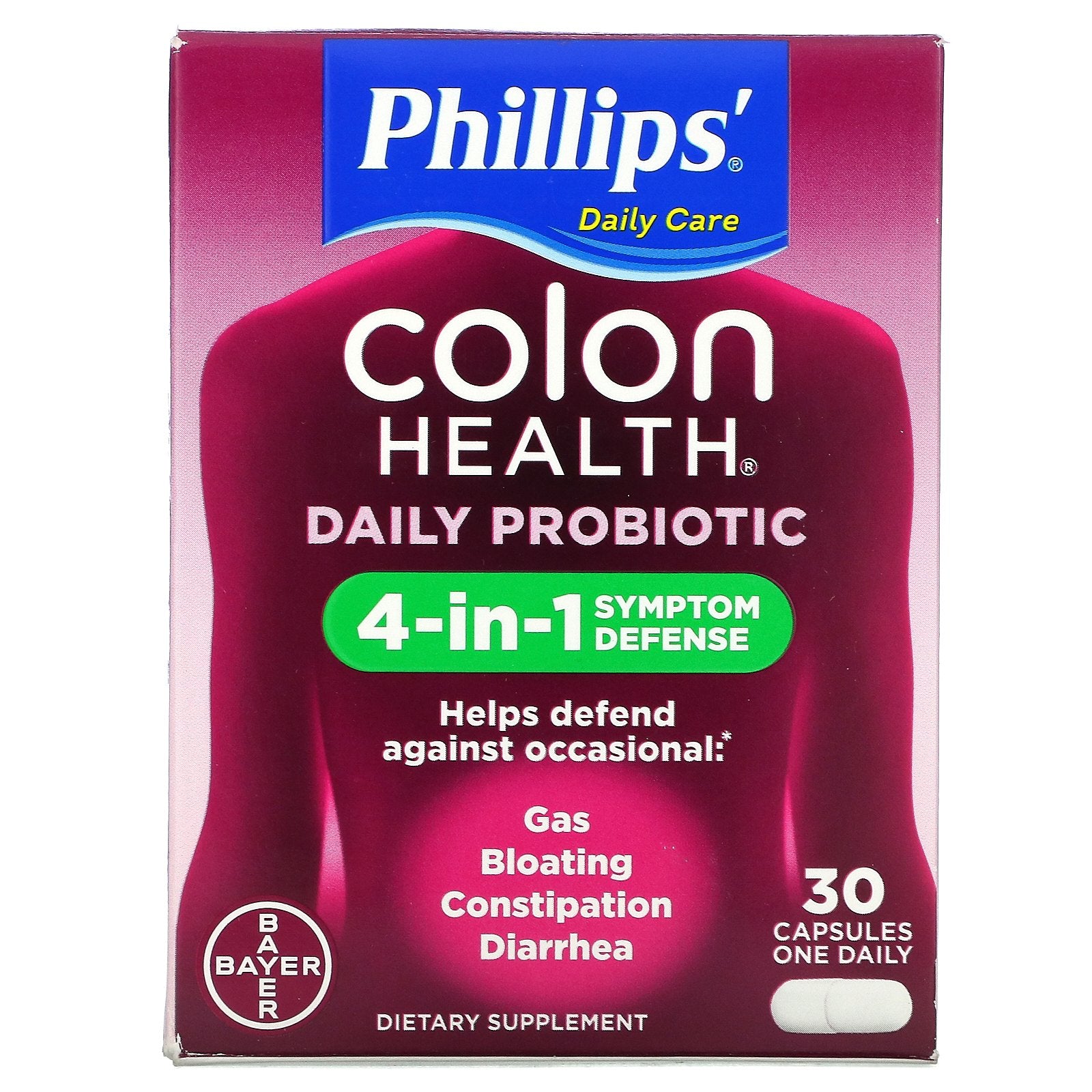 Phillip's, Colon Health Daily Probiotic Supplement, 30 Capsules