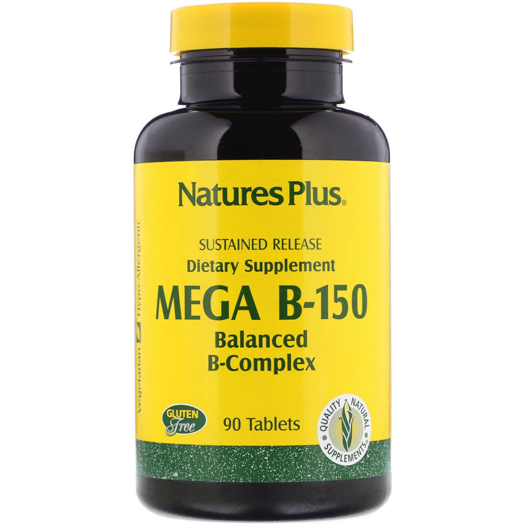 Nature's Plus, Mega B-150, Balanced B-Complex, 90 Tablets