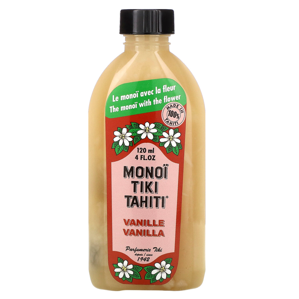 Monoi Tiare Tahiti, Coconut Oil, Vanilla, 4 fl oz (120 ml)