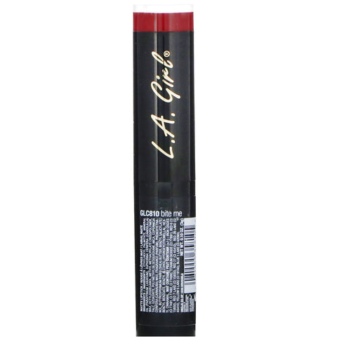 L.A. Girl, Matte Flat Velvet Lipstick, Bite Me, 0.10 oz (3 g)