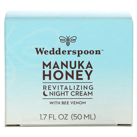 Wedderspoon, Manuka Honey Revitalizing Night Cream with Bee Venom, 1.7 fl oz (50 ml)