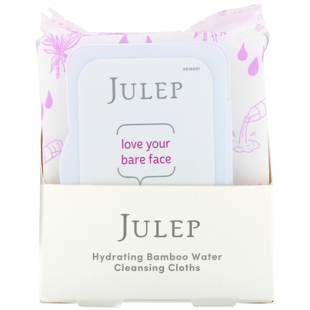 Julep, Love Your Bare Face, Hydrating Bamboo Water Cleansing Cloths, 30 Towelettes