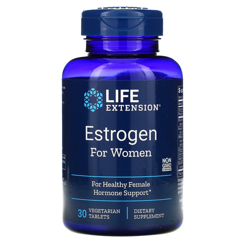 Life Extension, Estrogen for Women, 30 Vegetarian Tablets