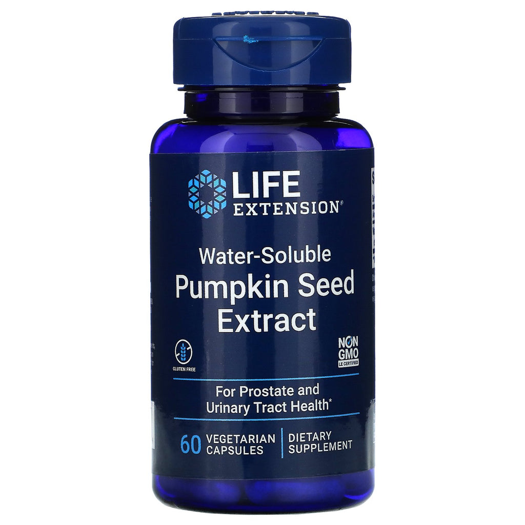 Life Extension, Water-Soluble Pumpkin Seed Extract, 60 Vegetarian Capsules