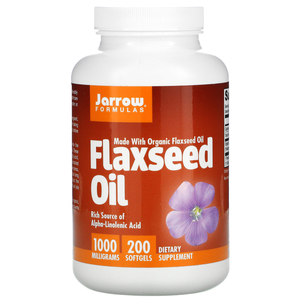 Jarrow Formulas, Flaxseed Oil, 1,000 mg, 200 Softgels