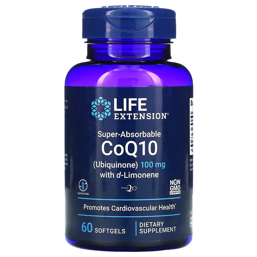 Life Extension, Super-Absorbable CoQ10, 100 mg, 60 Softgels