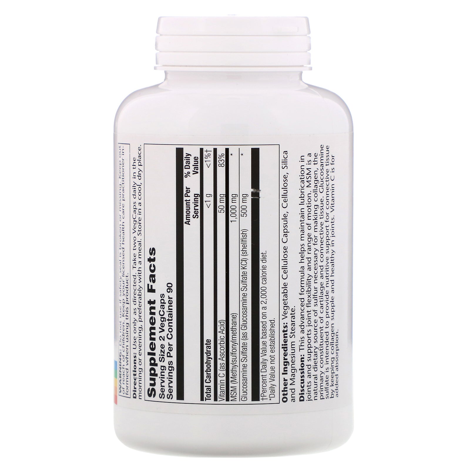 Solaray, MSM & Glucosamine , 180 VegCaps