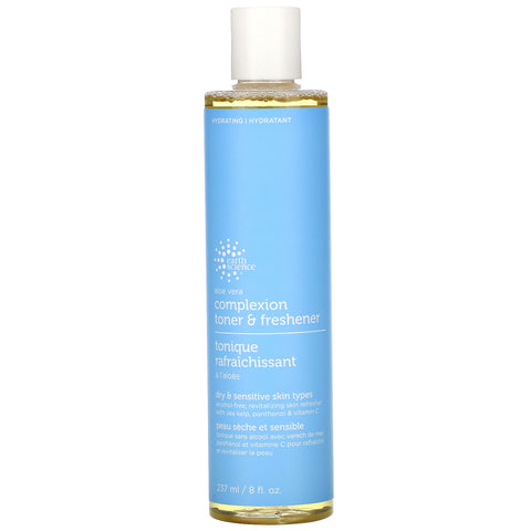 Earth Science, Aloe Vera Complexion Toner & Freshener, Alcohol Free, 8 fl oz (237 ml)