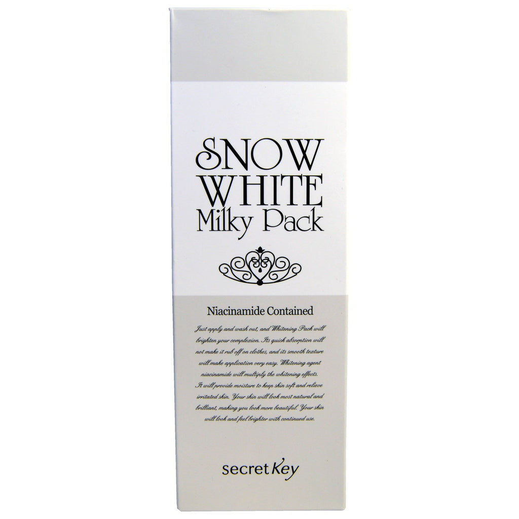 Secret Key, Snow White Milky Pack, Whitening Cream, 200 g