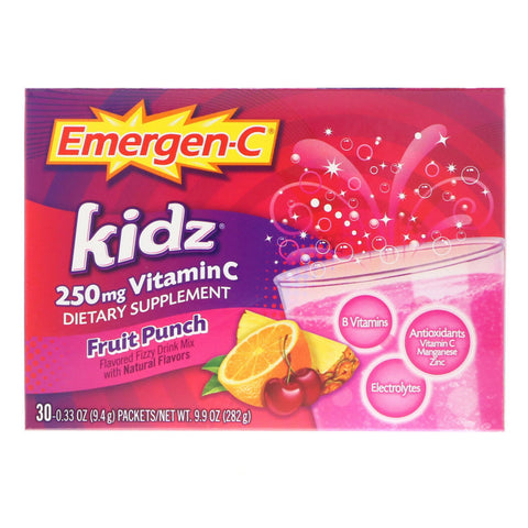 Emergen-C, Kidz, Fruit Punch, 30 Packets, 9.7 oz (276 g)