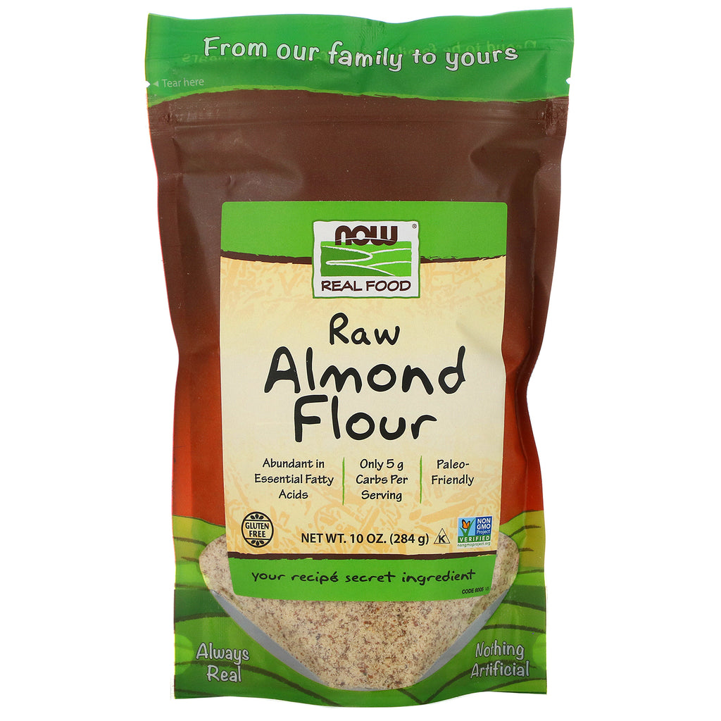 Now Foods, Real Food, Raw Almond Flour, 10 oz (284 g)