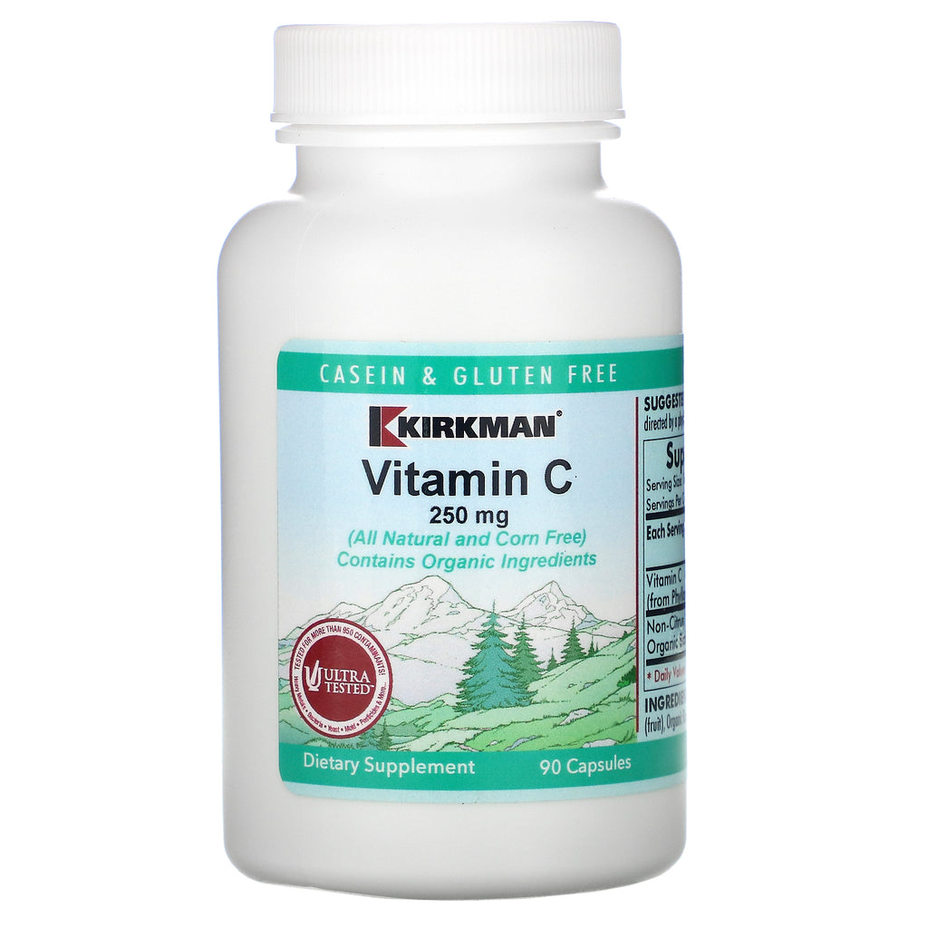 Kirkman Labs, Vitamin C, 250 mg, 90 Capsules
