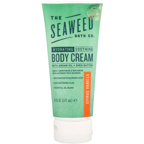 The Seaweed Bath Co., Hydrating Soothing Body Cream, Citrus Vanilla, 6 fl oz (177 ml)