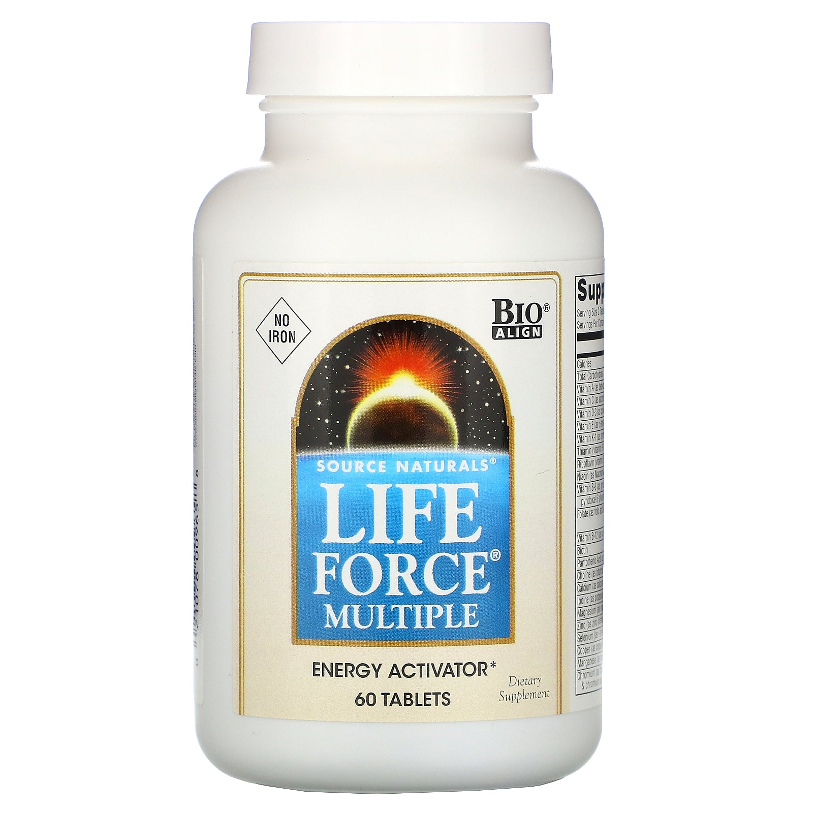Source Naturals, Life Force Multiple, No Iron, 60 Tablets