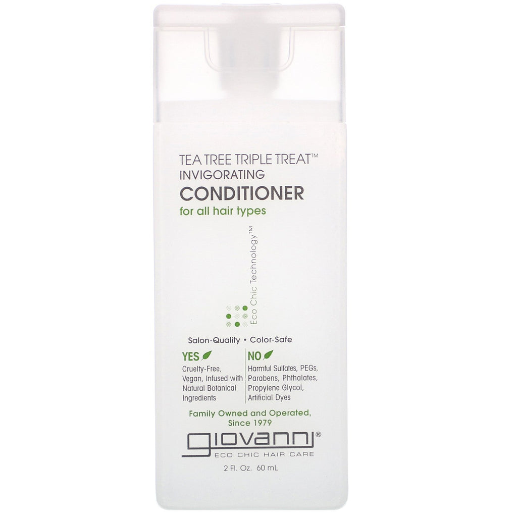Giovanni, Tea Tree Triple Treat Invigorating Conditioner, 2 fl oz (60 ml)