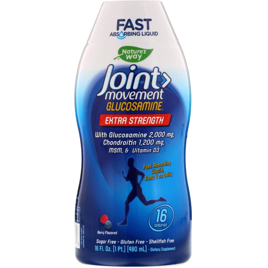 Nature's Way, Joint Movement Glucosamine, Extra Strength, Berry Flavor, 16 fl oz (480 ml)