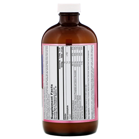 LifeTime Vitamins, Kids' Calcium Magnesium Citrate, Natural Cherry Flavor, 16 fl oz (473 ml)