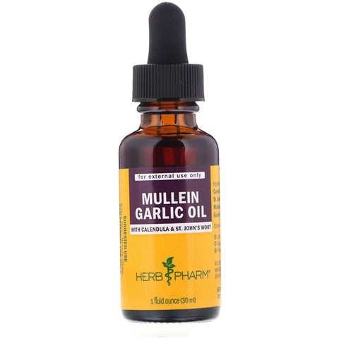 Herb Pharm, Mullein Garlic, Pure Ear Oil, 1 fl oz (30 ml)