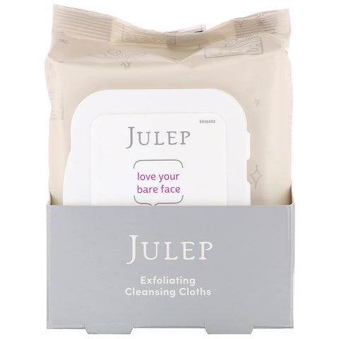Julep, Love Your Bare Face, Exfoliating Cleansing Cloths, 30 Towelettes