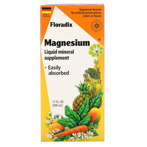 Flora, Floradix, Magnesium, Liquid Mineral Supplement, 17 fl oz (500 ml)