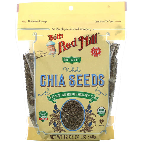 Bob's Red Mill, Organic Whole Chia Seeds, 12 oz (340 g)