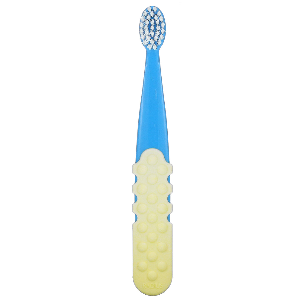 RADIUS, Totz Plus Brush, 3 Years +, Extra Soft, Blue Yellow, 1 Toothbrush