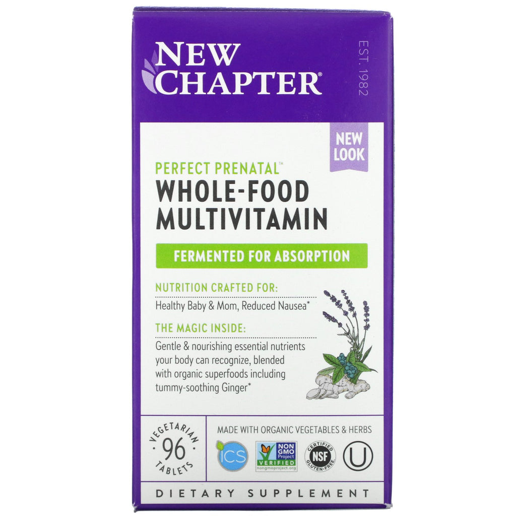 New Chapter, Perfect Prenatal, Multivitamin, 96 Vegetarian Tablets