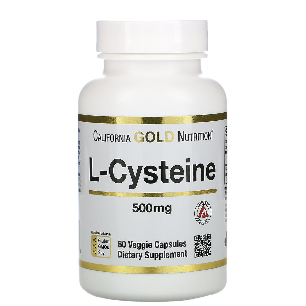 California Gold Nutrition, L-Cysteine, AjiPure, 500 mg, 60 Veggie Capsules