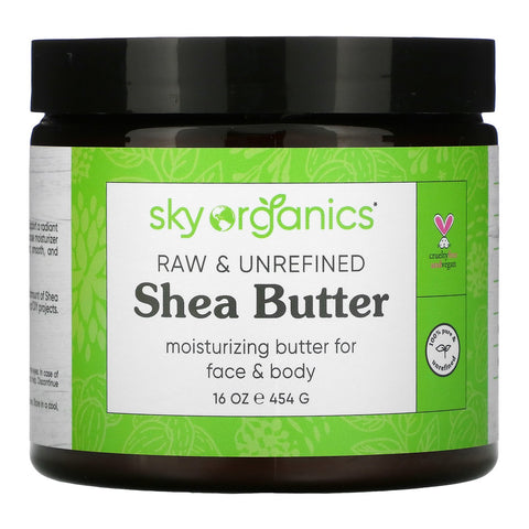 Sky Organics, Shea Butter, Raw & Unrefined, 16 fl oz (454 g)