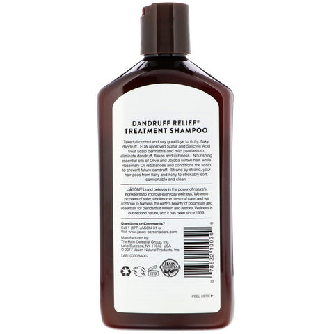 Jason Natural, Dandruff Relief Treatment Shampoo, 12 fl oz (355 ml)